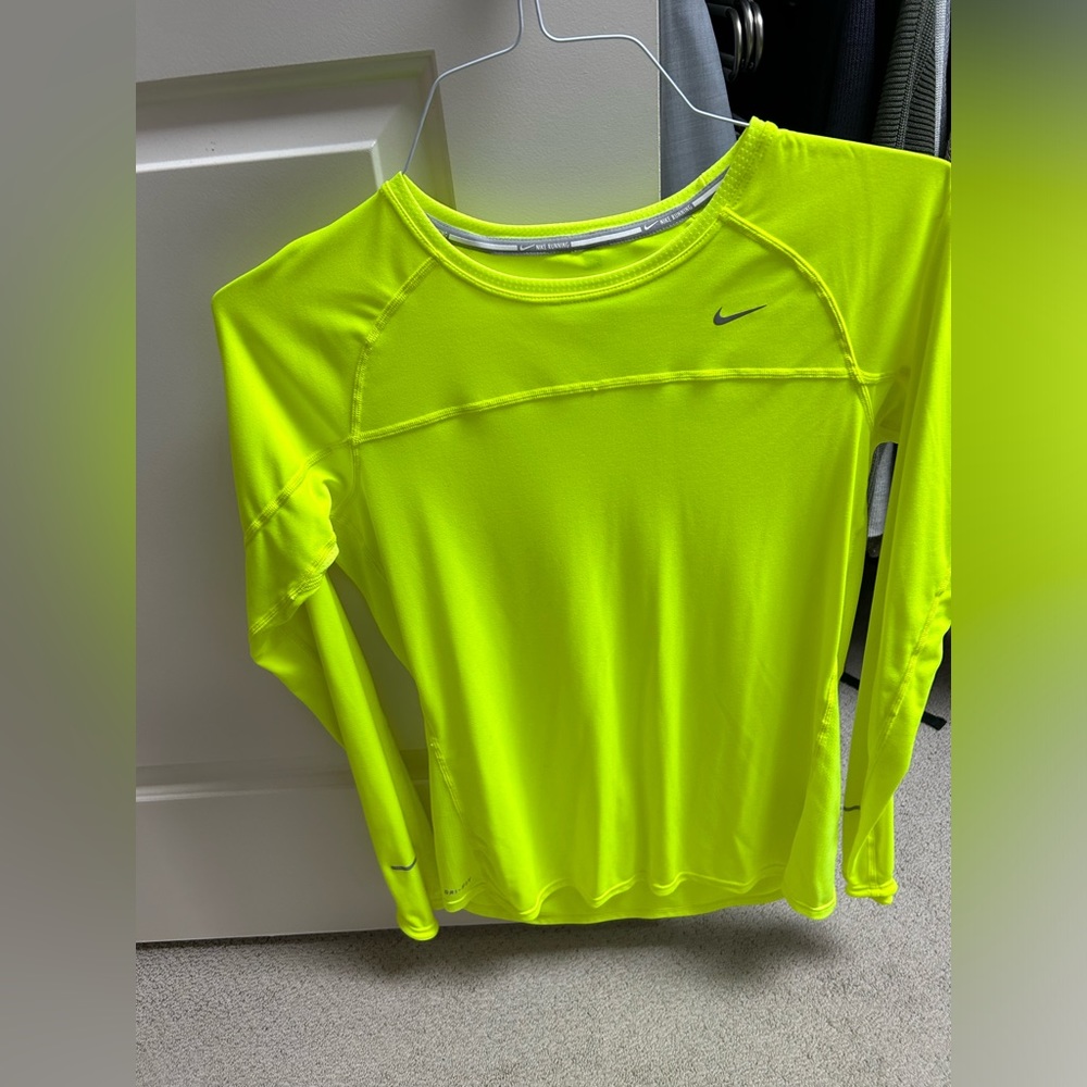 Nike running dri-fit fluorescent yellow